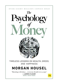 The Psychology of Money by Morgan Housel is an example of a great self-help book cover.