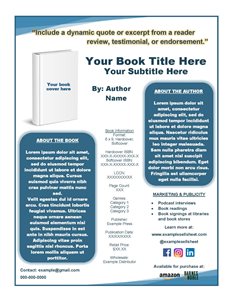 A sell sheet is a marketing tool that every author should have in their toolbox.