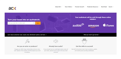 ACX is one of the most popular audiobook platforms for creating and distributing an audiobook.