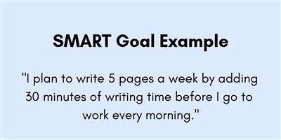 How to write a book step 1: Set SMART goals