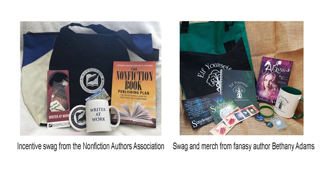 There are many promotional goods vendors authors can use, so do your research to find the best.