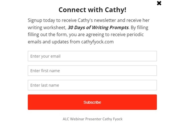 Authors must create a lead magnet or reader magnet to get people to sign up for their newsletter.