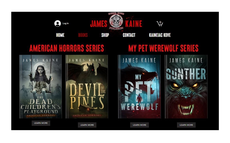 Horror authors should have an engaging website that is visually appealing.
